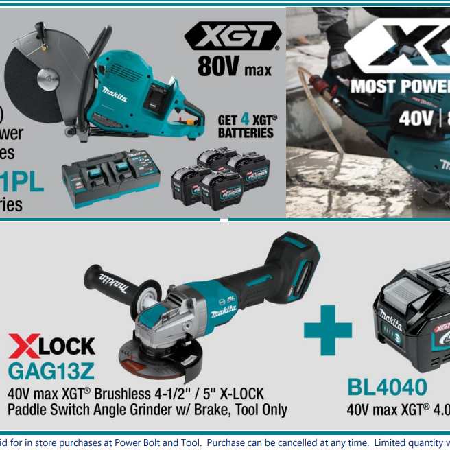 Say Goodbye to Gas with Makita’s High-Powered GEC01PL4 80V max XGT Concrete Saw