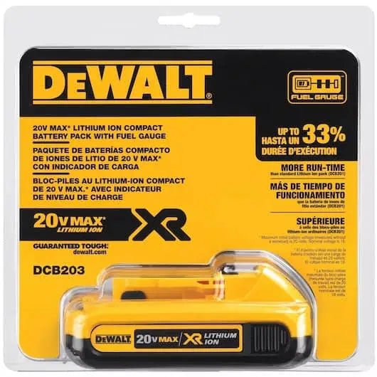 DeWalt 20V MAX Compact Lithium-Ion 2.0Ah Battery - 2 Pack