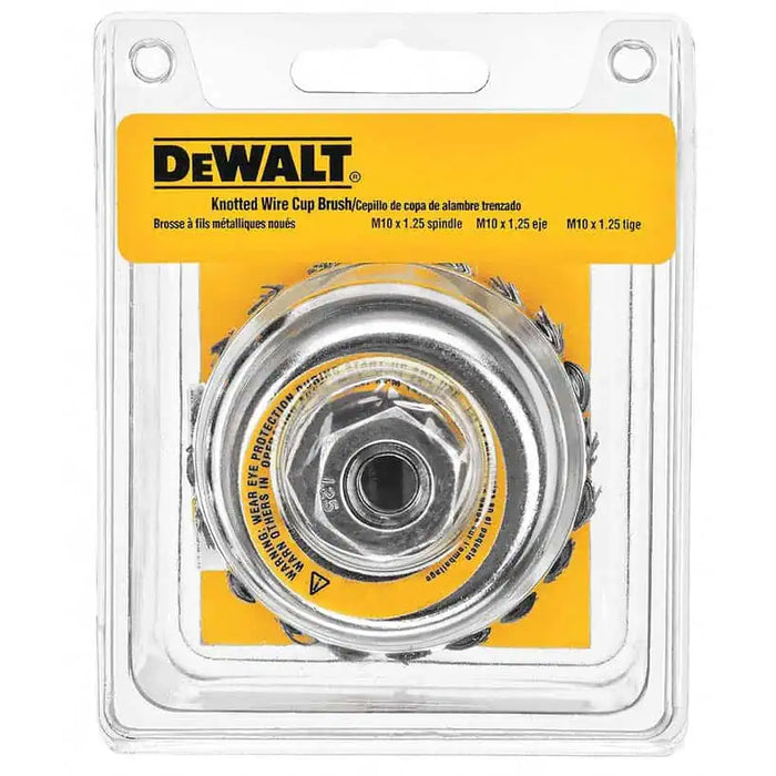 DeWalt 4" x 5/8"-11 HP .020 Carbon Knot Wire Cup Brush