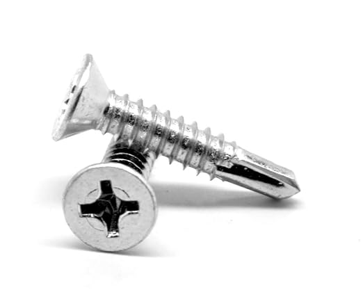 Kanebridge 8-18 x 5/8 Self-Drilling Screws Zinc 0810KPF Flat Head | 50% Off