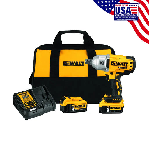 DeWalt DCF897P2 20V MAX XR High Torque 3/4" Impact Wrench with Hog Ring Anvil