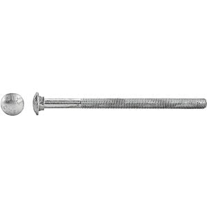 Kanebridge 3/8"-16 x 12" Hot Dipped Galvanized Carriage Bolt - 100 Qty