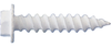 Daggerz 10" x 3" Hex Washer Head White Metal Screws with Serrations Sheet - 1500 Qty