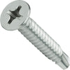 Kanebridge #12 x 3" Phillips Flat Head Zinc Plated Self Drilling Screws - 200 Qty