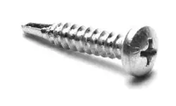 Kanebridge #8 x 1/2" Phillips Pan Head Zinc Plated Tek Screws - 100 Qty