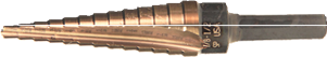 Norseman 1/4" - 1" Type B78-AG 3-Flatted Shank, Multi Diameter Step Drill Bit