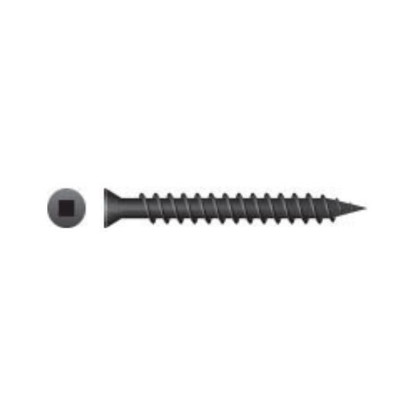 Intercorp #6 x 1-5/8" Square Trim Head Sharp Point Drywall Screws, Phosphate - 5000 Qty