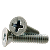 Kanebridge #8-32 x 1" Phillips Flat Head Fully Threaded Zinc Machine Screws - 200 Qty