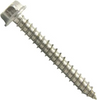 Kanebridge #14 x 1" Hex Washer Head Stainless Steel Sheet Metal Screws - 200 Qty
