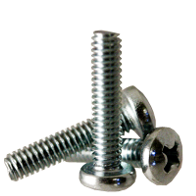Kanebridge #6-32 x 1" Phillips Pan Head Fully Threaded Zinc Machine Screws - 200 Qty | 50% OFF