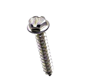 Kanebridge #10 x 1" Slot Hex Washer Head Stainless Steel Sheet Metal Screws - 1000 Qty