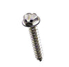 Kanebridge #10 x 1" Slot Hex Washer Head Stainless Steel Sheet Metal Screws - 1000 Qty