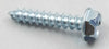 Kanebridge #8 x 1-1/2" Slotted Hex Washer Head Zinc Plated Sheet Metal Screws - 2200 Qty