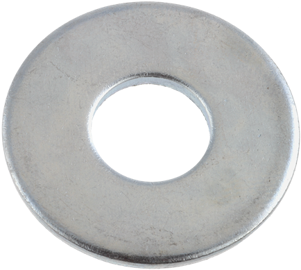 Brighton Best 1/2" USS Zinc Thru-hardened Flat Washer - 100 Qty