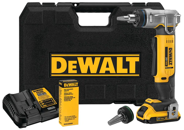  DeWalt DCE400D1 20V MAX Cordless PEX Expander Tool Kit – 1-Inch Capacity
