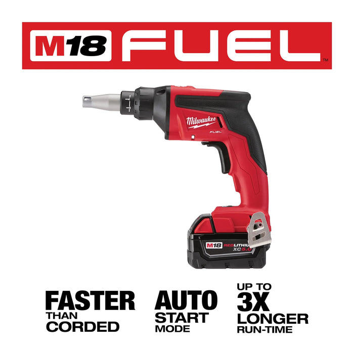 Milwaukee M18 Fuel Drywall Screw Gun Xc Kit