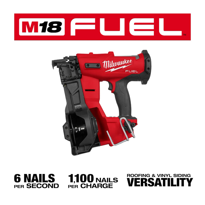 Milwaukee 11.6" M18 FUEL Coil Roofing Nailer