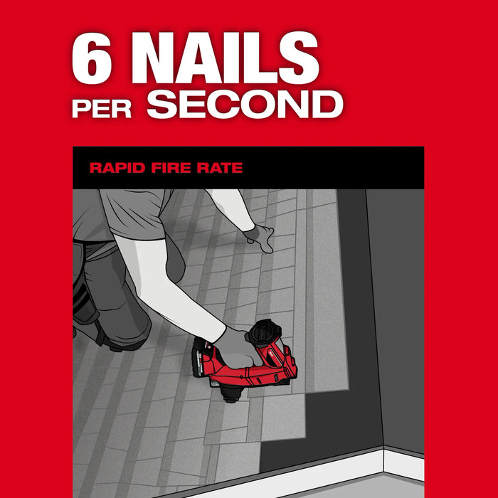 Milwaukee 11.6" M18 FUEL Coil Roofing Nailer