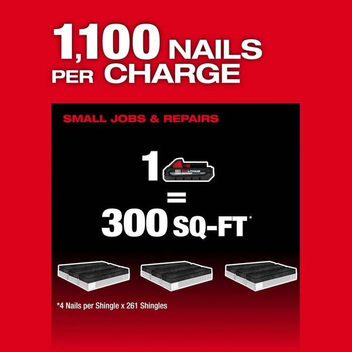 Milwaukee 11.6" M18 FUEL Coil Roofing Nailer