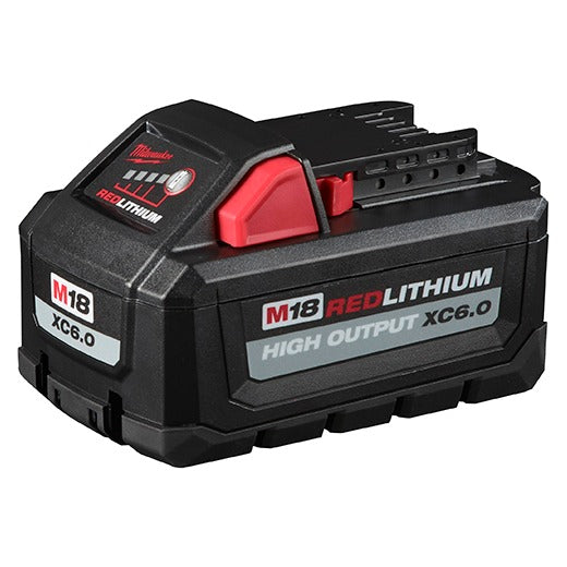Milwaukee M18 Redlithium High Output Xc 6.0Ah Battery Pack 2 Pc