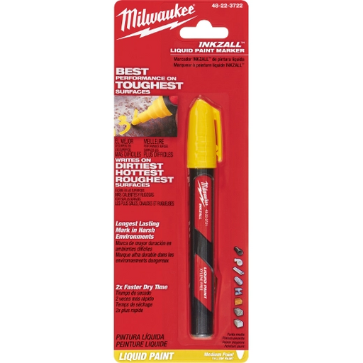 Milwaukee INKZALL™ Yellow Liquid Paint Marker - 50% Off