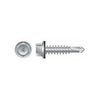 Intercorp #14 x 7/8" Unslotted Indented Hex Washer Head Passivated and Waxed Self-Drilling Screws with Bonded Washer - 2500 Qty