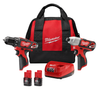 Milwaukee M12 Drill/Impact Combo Kit