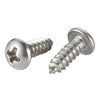 Kanebridge #12 x 5/8" Phillips Pan Head Type A 18-8 Stainless Steel Self-Tapping Sheet Metal Screws - 100 Qty
