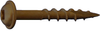 Dagger-Lok 8" x 2" Square Round Washer Head Type 17 Coarse Wood Screws - 3000 Qty
