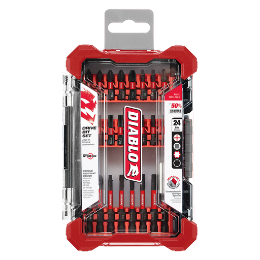 Diablo DSC-S24 24-Piece Screwdriving Set – Impact Driver Bit Kit