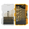 DeWalt Titanium Nitride Coated Speed Tip Drill Bit Set - 21 Pcs