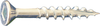 Dagger-Lok 10" x 2-1/2" Square Flat Nibs Coarse Type 17 Wood Screws - 2000 Qty