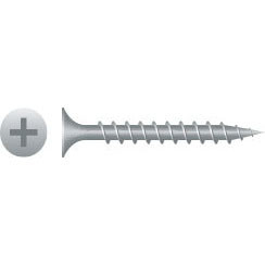 Intercorp #8 x 1-5/8" Phillips Bugle Head Coarse Thread Wood Screws, 305 Stainless Steel - 5000 Qty