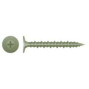 Intercorp #8-15 x 2-1/4" Phillips Wafer Head Sharp Point Nibs Cement Board Screws, Ruspert Finish - 2500 Qty