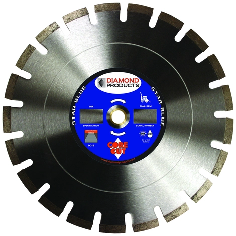 50% off on Diamond Products 8" x 1" Star Blue Walk Behind Blade	