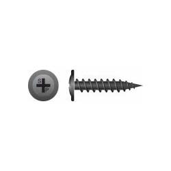 Intercorp #8 x 3/4" Phillips Modified Truss Head K-Lath Drywall Screws, Black Oxide - 8000 Qty