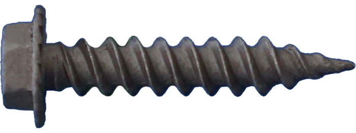 Daggerz 10" x 3" Hex Washer Head Bronze Metal Screws with Serrations Sheet - 1500 Qty 