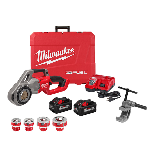 Milwaukee M18 Fuel Compact 1/2"-1-1/4" Alloy NPT Portable Pipe Threading Forged Aluminum Die Head Kit