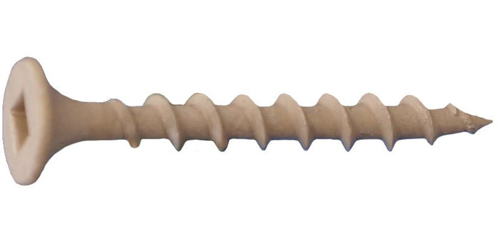 Dagger-Deck 6" x 1-5/8" Square Bugle Head Coarse Thread Deck Screws Acq Ultra-Guard Tan