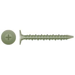 Intercorp #8 x 1-1/4" Phillips Wafer Head Nibs Cement Board Screws, Ruspert Coating - 5000 Qty
