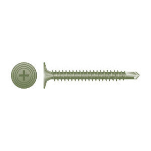 Intercorp #8 x 1-5/8" Phillips Wafer Head Nibs Cement Board Self Drilling Screws, Ruspert Coating - 4000 Qty