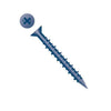 Intercorp 3/16" x 2-3/4" Strongcon Phillips Flat Head Concrete Screws, Diamond Point, Blue Ceramic Coating - 2000 Qty