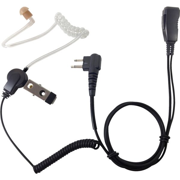Kenwood Surveillance-Style Earbud with Microphone for Motorola Radio