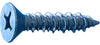Dagger-Con™ 3/16" x 2-3/4" Phillips Flat Head Concrete Screws, Sharp Point, Blue Dagger-Guard Coating - 1500 Qty