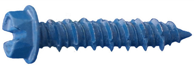 Dagger-Con™ 1/4" X 3-1/4" Hex Washer Blue Concrete Screws - (1000 Qty)