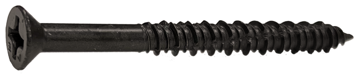 Dagger-Con™ 1/4" x 3-1/4" Phillips Trim Head Concrete Screws, Sharp Point, Bronze Dagger-Guard Coating - 1000 Qty