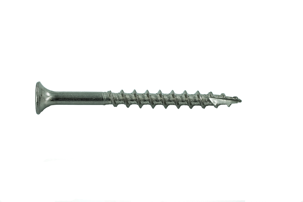 Muro #8 X 2" Twinfast Coarse Thread Screw, Bugle Head, #2 Square Drive, Type 17 Screw Tip, 305 Stainless Steel - 1800 Pcs