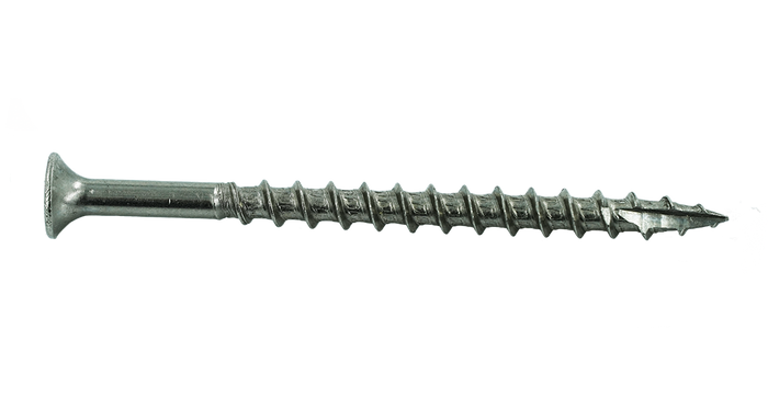 Muro #8 X 2-1/2" Twinfast Coarse Thread Screw, Bugle Head, #2 Square Drive, Type 17 Screw Tip, 305 Stainless Steel - 1800 Pcs