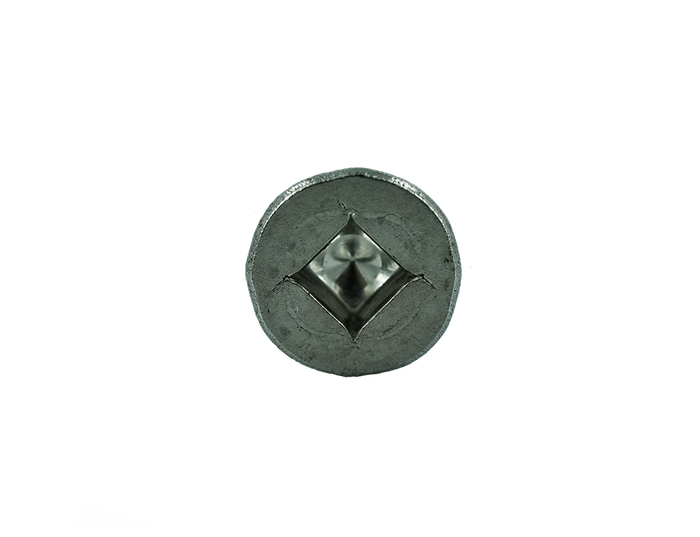 Muro #8 x 2-1/2" Twinfast Coarse Thread Screw, Flat Head, #2 Square Drive, Stainless Steel, Type 305 - 1500 Pcs