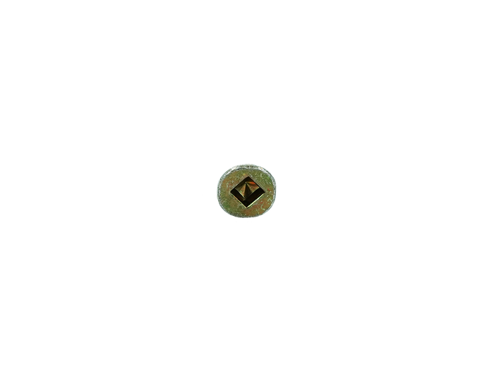 Muro #8 X 3" Twinfast Course Thread Screw, Flat Head, #2 Square Drive, Sharp Point Screw Tip, Yellow Zinc Coating - 1200 Pcs